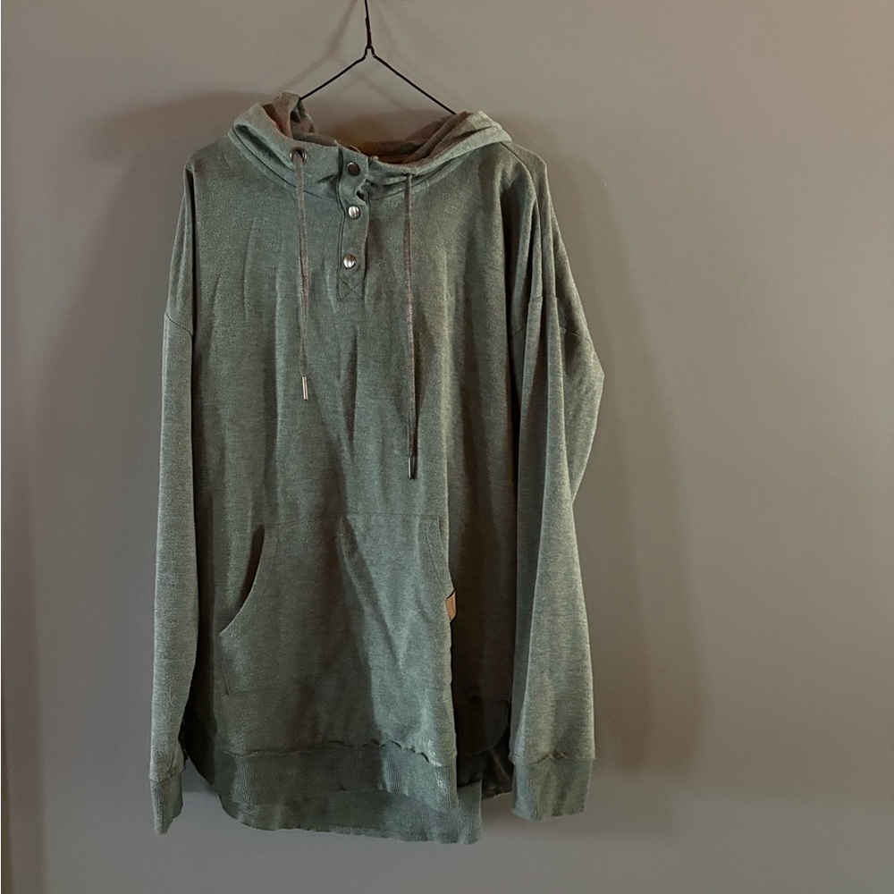 Maurices Olive Green Hoodie Sweatshirt